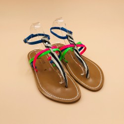 PAPYRUS Imprime Zebre Fluo Rose bleu Vert- 41