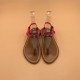 CORIOLAN Velours Métal Italiano Fluo Rose - 35