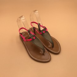 CORIOLAN Velours Métal Italiano Fluo Rose - 35