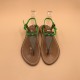 CORIOLAN Velours Métal Italiano Fluo Vert - 39