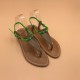 CORIOLAN Velours Métal Italiano Fluo Vert - 39