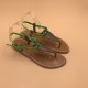 CORIOLAN Velours Métal Italiano Fluo Vert - 39