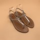 VALERIE Metallic  Silver Leather- 41