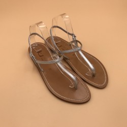 VALERIE Metallic  Silver Leather- 41