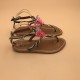 HELIOTROP Printed Zebra and Neon Patent Pink Leather - 40