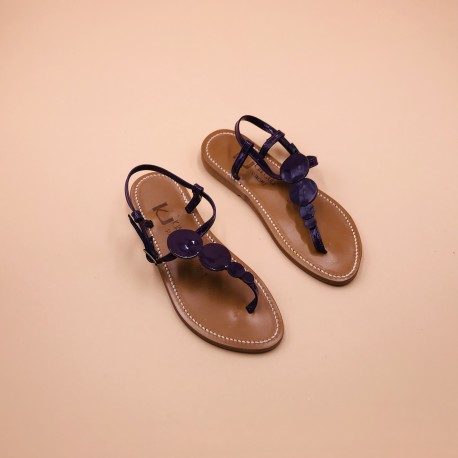 PYTHAGORE Patent Purple Leather 36