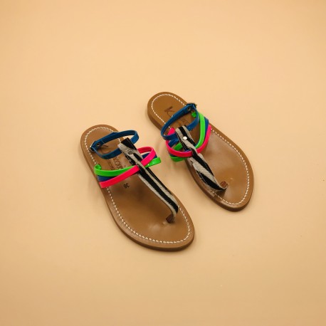 PAPYRUS Printed Zebra Multi NeonLeather 36