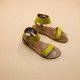 SARATOGA Cuir Velours Amarillo - 37