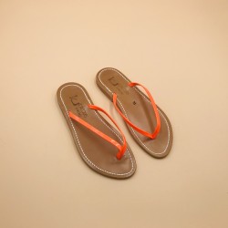 VENISE Patent Neon Orange Leather 37