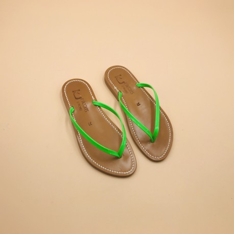 VENISE Patent Neon GreenLeather 37