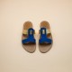 THANOS Velours French Blue Métal Or jaune - 38