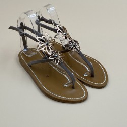 HELIOTROP Suede Vison/Metallic peach 35