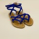 ZENOBIE Velours Electric Blu- 37