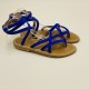 ZENOBIE Velours Electric Blu- 37