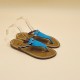 COLUMBIA Nubuck Turquoise Horsy Zèbre - 38