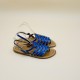 HOMERE Cuir Meji Bleu- 38