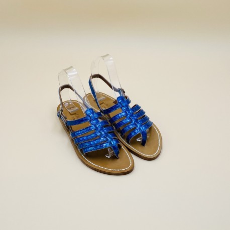 HOMERE Cuir Meji Bleu- 38
