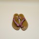 SEPTINE Suede Metallic Buganvilla Leather - 39