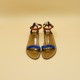 LAURA Suede Naranja Suede Azulo- 40