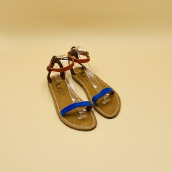 LAURA Suede Naranja Suede Azulo- 40
